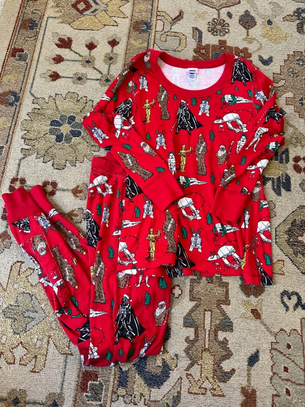 Hanna Andersson Christmas Star Wars Pajama Set sz M